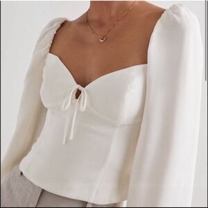 Aritzia Wilfred White Blouse